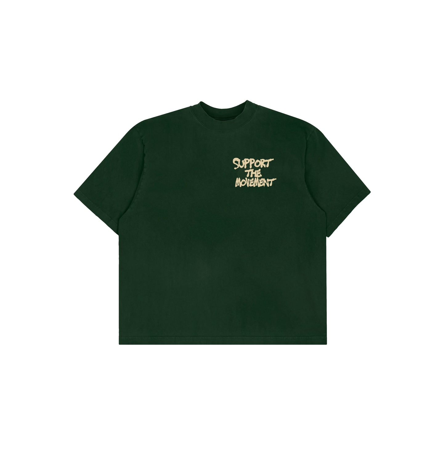 FOREST GREEN WITH CREAM STACK / PRAY TEE
