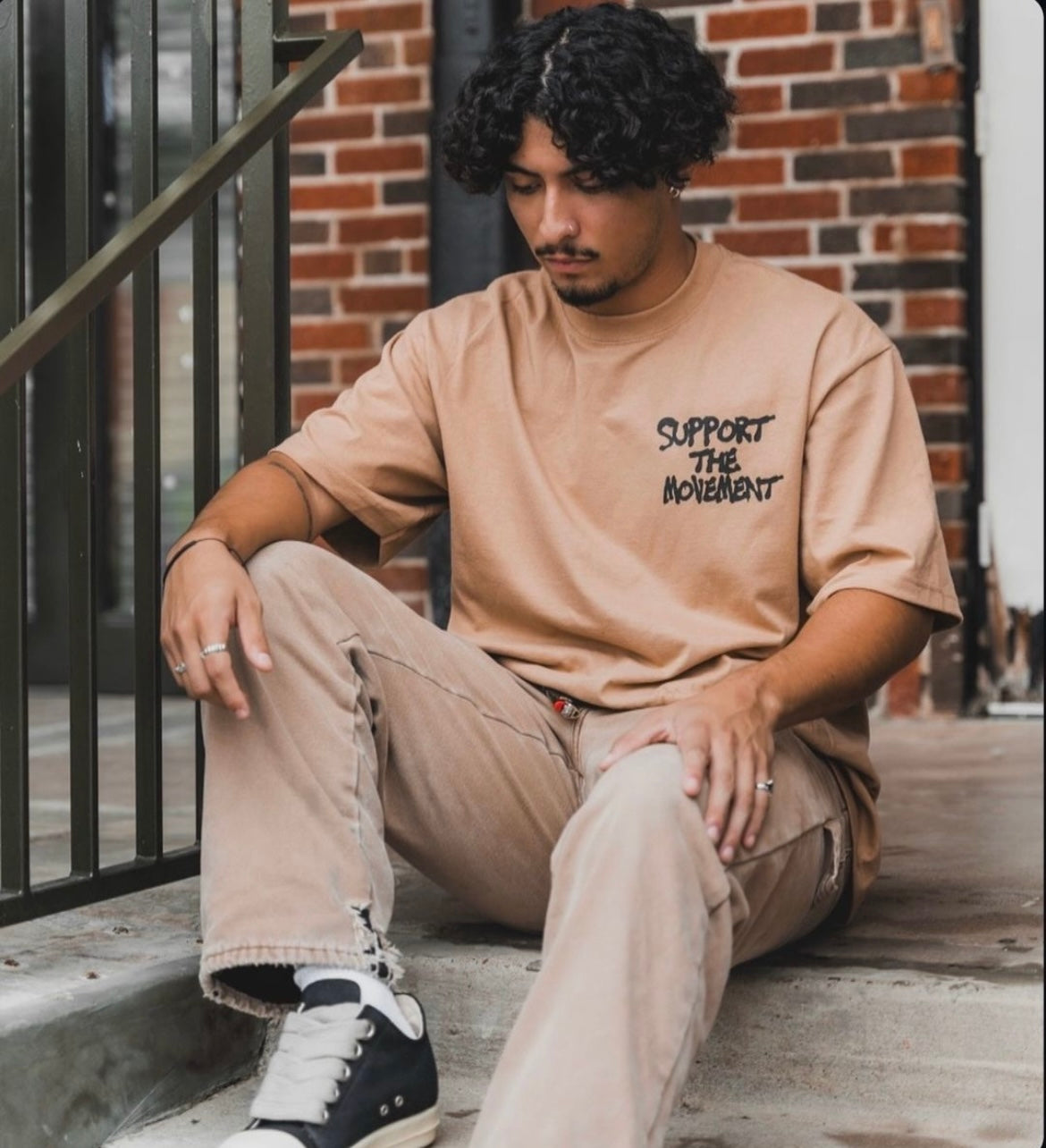 Tan Stack/Pray Tee