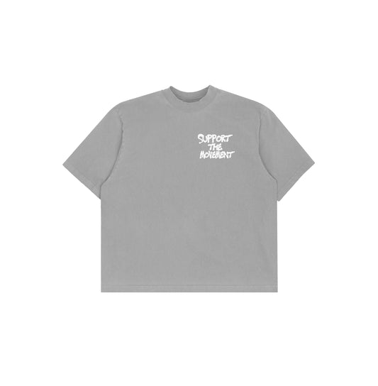 CHARCOAL AND WHITE STACK / PRAY TEE